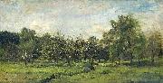 Charles-Francois Daubigny Orchard painting